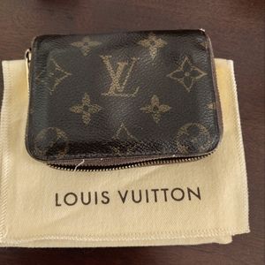 Louis Vuitton Monogram Canvas Zippy Agenda Wallet Fixer Upper Coin Purse